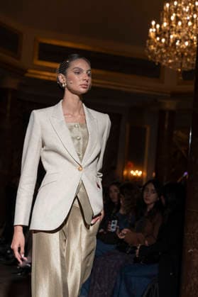 The Extreme Collection - MadridEsModa Fashion Week Madrid A model walks the runway wearing a design by The Extreme Collection during MadridEsModa Fashion Week in hotel Wwlinton de Madrid , 16 March 2026 Spain Madrid Spain Copyright: xAtilanoxGarciax xSOPAxImagesx photos08744