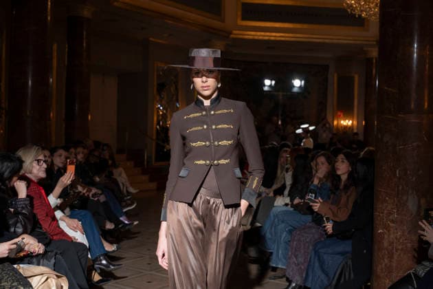 The Extreme Collection - MadridEsModa Fashion Week Madrid A model walks the runway wearing a design by The Extreme Collection during MadridEsModa Fashion Week in hotel Wwlinton de Madrid , 16 March 2026 Spain Madrid Spain Copyright: xAtilanoxGarciax xSOPAxImagesx photos08747