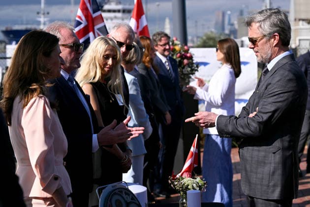 AUSTRALIA-DENMARK-ROYALS, DenmarkÕs King Frederik X (R) and Queen Mary (2nd R) meet representatives from renewable energy companies with the Danish business delegation at the Port of Melbourne on March 17, 2026, as part of their five-day state visit to Australia. ( Melbourne Australia  Copyright: xPOOL WILLIAMxWESTx 20260317179417155884