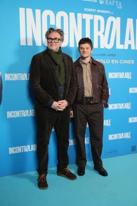 British director Kirk Jones and actor Robert Aramayo attend the Incontrolable (I Swear) premiere at Cines Verdi on March 16, 2026 in Madrid, Spain Cordon Press 