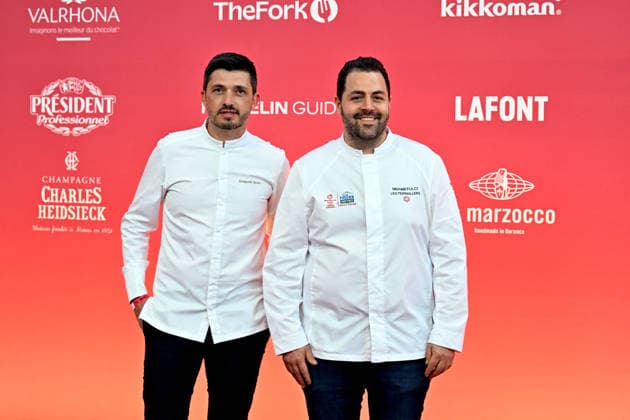 Les chefs Benjamin Bruno et Michael Fulci Cérémonie des remises des Etoiles Michelin 2026 au Grimaldi Forum à Monaco le 16 mars 2026 1 étoile, 7 nouveaux 2 étoiles et 1 nouveau 3 étoiles pour lédition 2026 Bruno Bebert Bestimage Michelin Star Awards Ceremony 2026 at the Grimaldi Forum in Monaco on March 16, 2026 Monaco Monaco Monaco  Copyright: xBrunoxBebertx xBestimagexBrunoxBebertx xBestimagex