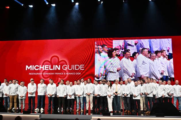 Here, the 54 chefs who received a star, including chef Yannick Alleno for his restaurant Monsieur Dior, Michelin Star Awards Ceremony 2026 at the Grimaldi Forum in Monaco on March 16, 2026 1 star, 7 new 2 stars and 1 new 3 star for the 2026 edition Bruno Bebert Bestimage Michelin Star Awards Ceremony 2026 at the Grimaldi Forum in Monaco on March 16, 2026 Monaco Monaco  Copyright: xBrunoxBebertx xBestimagexBrunoxBebertx xBestimagex