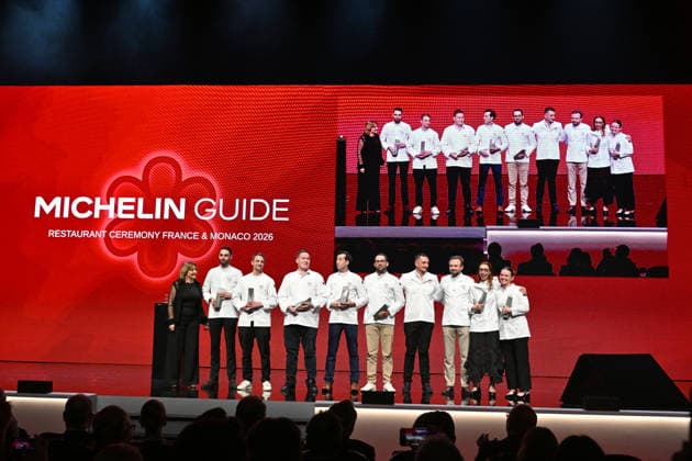 Here, the chefs rewarded by Michelin in the Passion Dessert selection Michelin Star Awards Ceremony 2026 at the Grimaldi Forum in Monaco on March 16, 2026 1 star, 7 new 2 stars and 1 new 3 star for the 2026 edition Bruno Bebert Bestimage Michelin Star Awards Ceremony 2026 at the Grimaldi Forum in Monaco on March 16, 2026 Monaco Monaco Monaco  Copyright: xBrunoxBebertx xBestimagexBrunoxBebertx xBestimagex