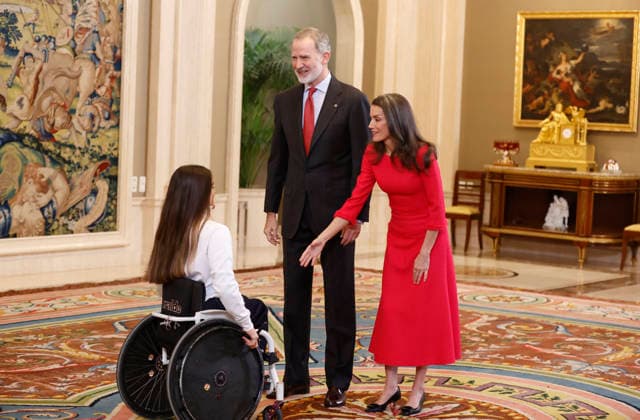 The King and Queen of Spain receive in audience the Spanish delegation to the Paralympic Winter Games Milano Cortina 2026 The King and Queen of Spain receive in audience the Spanish delegation to the Paralympic Winter Games Milano Cortina 2026 at the Zarzuela Palace, on March 17, 2026, in Madrid Spain KINGS AUDIENCE RECEPTION PARALYMPIC GAMES SPORTS 17 MARCH 2026 Antonio Gutié Madrid Madrid Madrid Spain  Copyright: xAntonioxGutiÃ rrezx 7372940