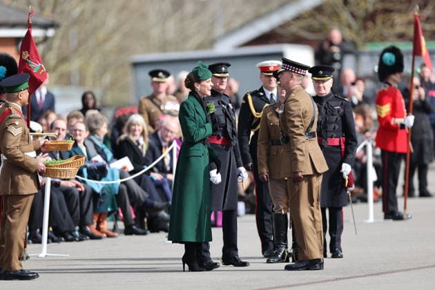 . 17 03 2026. Aldershot , United Kingdom. Kate Middleton, the Princess of Wales, at the Irish Guards at St.Patrick s Day Parade in Aldershot, United Kingdom.  xStephenxLockx xi-Imagesx IIM-26638-0003