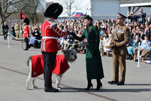 . 17 03 2026. Aldershot , United Kingdom. Kate Middleton, the Princess of Wales, at the Irish Guards St.Patrick s Day Parade in Aldershot, United Kingdom.  xi-Imagesx xPoolx IIM-26638-0059