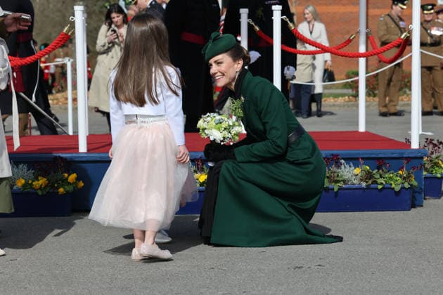. 17 03 2026. Aldershot , United Kingdom. Kate Middleton, the Princess of Wales, at the Irish Guards St.Patrick s Day Parade in Aldershot, United Kingdom.  xi-Imagesx xPoolx IIM-26638-0061
