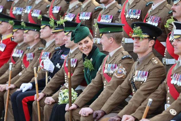 . 17 03 2026. Aldershot , United Kingdom. Kate Middleton, the Princess of Wales, at the Irish Guards St.Patrick s Day Parade in Aldershot, United Kingdom.  xi-Imagesx xPoolx IIM-26638-0065