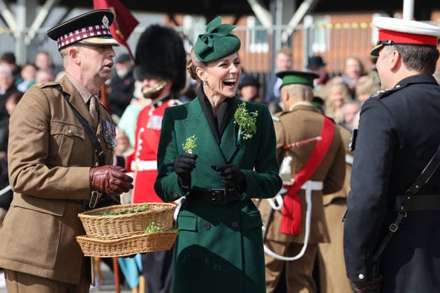 . 17 03 2026. Aldershot , United Kingdom. Kate Middleton, the Princess of Wales, at the Irish Guards St.Patrick s Day Parade in Aldershot, United Kingdom.  xi-Imagesx xPoolx IIM-26638-0071