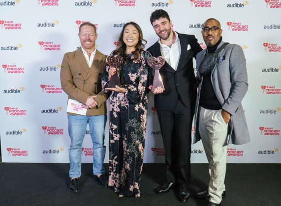 March 16, 2026: Austin, Texas. 2026 IHeartPodcast Awards, winners pose with their awards. Jody Tovay - Wisecrack , Best Crime.  - ZUMAda1_ 20260316_zap_da1_056 Copyright: xSandraxDahdahx