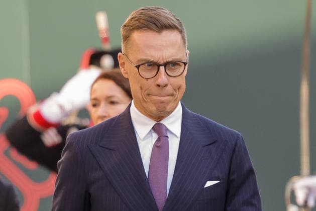 March 17, 2026, London, London, UK: London, UK. President of Finland Alexander Stubb departs from the Garrison Chapel in London after visiting the exhibition Ã’New Wood: Building a Bio-Based Future,O a collaboration between the Circular Bioeconomy Alliance, the Kings Foundation and the Finnish Forest Association, along with King Charles (not pictured) and Finland s First Lady Suzanne Innes-Stubb (not pictured) London UK  - ZUMAl94_ 20260317_zaf_l94_068 Copyright: xDinendraxHariax