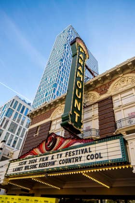 March 17, 2026, Austin, Tx, United States of America: The marquee showing LAINEY WILSON on the red carpet for her movie KeepinÃ¢â‚¬â ¢ Country Cool at the Paramount Theater during the SXSW Film and TV Festival in Austin, Texas. Austin United States of America  - ZUMAw132 20260317_zap_w132_002 Copyright: xTomxWalkox