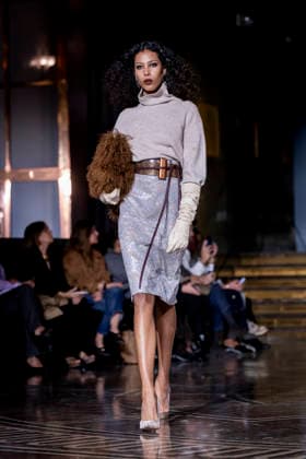 Presentation of the autumn winter collection 2026 27 by Juan Duyos A model during the fashion show presentation of the new autumn winter collection 2026 27 by Juan Duyos, on March 17, 2026, in Madrid Spain An appointment that reinforces the trajectory of a key creator of Spanish fashion, regular of Mercedes Benz Fashion Week Madrid and awarded in several editions for his collections The presentation of this proposal autumn winter 2026 27 consolidates its commitment to craftsmanship, femininity and contemporary silhouettes 17 MARCH 2026 FASHION DESIGNER CLOTHING MODEL SHOW A Pé Madrid Madrid Spain  Copyright: xA.xPÃ rezxMecax 7375069