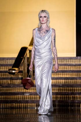Presentation of the autumn winter collection 2026 27 by Juan Duyos A model during the fashion show presentation of the new autumn winter collection 2026 27 by Juan Duyos, on March 17, 2026, in Madrid Spain An appointment that reinforces the trajectory of a key creator of Spanish fashion, regular of Mercedes Benz Fashion Week Madrid and awarded in several editions for his collections The presentation of this proposal autumn winter 2026 27 consolidates its commitment to craftsmanship, femininity and contemporary silhouettes 17 MARCH 2026 FASHION DESIGNER CLOTHING MODEL SHOW A Pé Madrid Madrid Spain  Copyright: xA.xPÃ rezxMecax 7375056