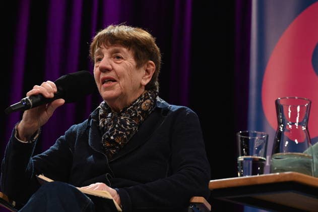 Journalist Margarete von Schwarzkopf reads and speaks at Lit Cologne, the international literature festival