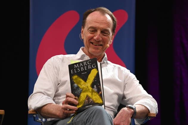 Austrian author Marc Elsberg reads and speaks at Lit Cologne, the international literature festival