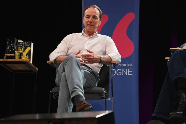 Austrian author Marc Elsberg reads and speaks at Lit Cologne, the international literature festival
