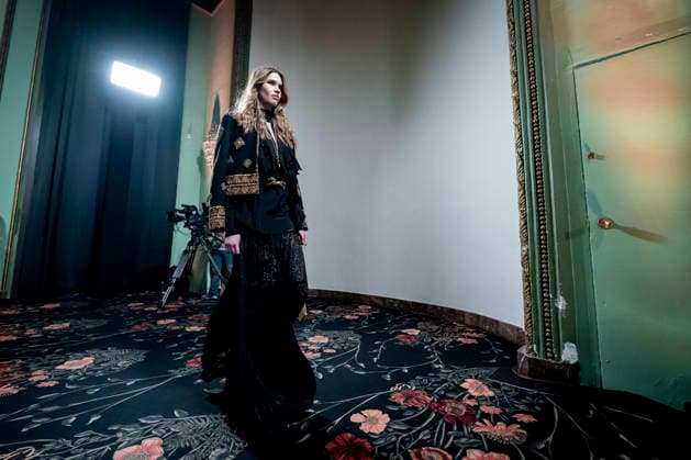 Johanna Ortiz fashion show at Mercedes Benz Fashion Week Madrid A model during the Johanna Ortiz fashion show that opens the next edition of the Mercedes Benz Fashion Week Madrid, March 17, 2026, in Madrid Spain Ortiz, a key figure in Latin American fashion, opens the official calendar of the Madrid fashion show in an emblematic setting of the city MARCH 17, 2026 FASHION MODEL SHOW MBFW DESIGNER A Pé Madrid Madrid Madrid Spain  Copyright: xA.xPÃ rezxMecax 7375158