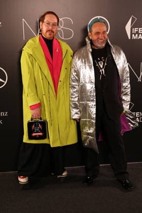 MBFWMadrid Opening Dinner in collaboration with NARS Maison Mesa designers attend the MBFWMadrid Opening Dinner in collaboration with NARS at the Teatro Real, March 17, 2026, in Madrid Spain The catwalk, in partnership with the City of Madrid and in collaboration with NARS, who debuts at the event as official makeup, offers its first Opening Dinner for the main faces of the FASHION industry catwalk fashion shows designers Angel Diaz Brin Madrid Madrid Madrid Spain  Copyright: xÃngelxDiazxBrinasx 7375655