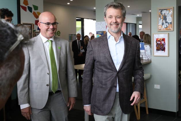 DENMARK ROYALS AUSTRALIA VISIT, King Frederik X of Denmark (R) alongside Jason Trethowan, CEO of Headspace visit the Headspace National Youth Reference Group and Headspace South Melbourne Youth Advisory Group in Melbourne, Wednesday, March 18, 2026. Denmark s King Frederik X and Queen Mary are on a five-day state visit to Australia. ( NO ARCHIVING Melbourne Victoria Australia  Copyright: xJessexThompsonx 20260318197931488212