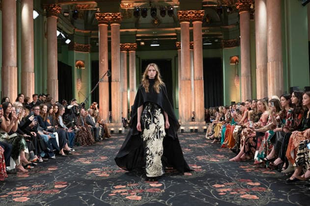 Johanna Ortiz - Mercedes-Benz Fashion Week Madrid A model walks the runway wearing a design by Johanna Ortiz during Mercedes-Benz Fashion Week de Madrid in IS Cervantes, 17 March 2026 Spain Madrid Spain Copyright: xAtilanoxGarciax xSOPAxImagesx photos09029