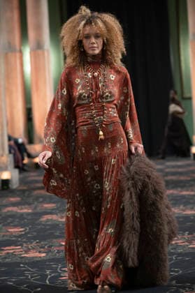 Johanna Ortiz - Mercedes-Benz Fashion Week Madrid A model walks the runway wearing a design by Johanna Ortiz during Mercedes-Benz Fashion Week de Madrid in IS Cervantes, 17 March 2026 Spain Madrid Spain Copyright: xAtilanoxGarciax xSOPAxImagesx photos09037
