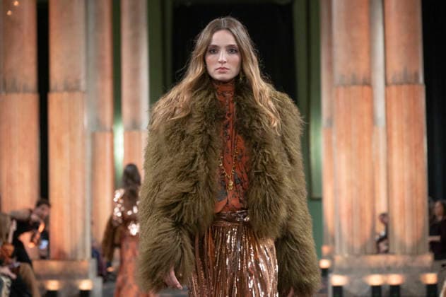 Johanna Ortiz - Mercedes-Benz Fashion Week Madrid A model walks the runway wearing a design by Johanna Ortiz during Mercedes-Benz Fashion Week de Madrid in IS Cervantes, 17 March 2026 Spain Madrid Spain Copyright: xAtilanoxGarciax xSOPAxImagesx photos09044