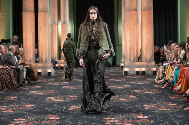 Johanna Ortiz - Mercedes-Benz Fashion Week Madrid A model walks the runway wearing a design by Johanna Ortiz during Mercedes-Benz Fashion Week de Madrid in IS Cervantes, 17 March 2026 Spain Madrid Spain Copyright: xAtilanoxGarciax xSOPAxImagesx photos09052