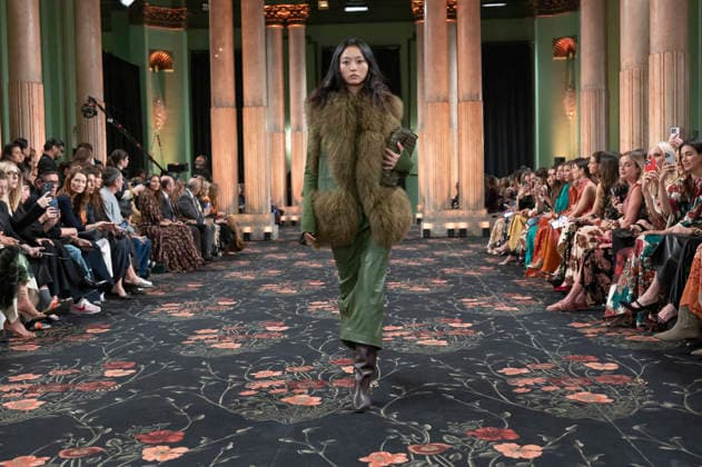 Johanna Ortiz - Mercedes-Benz Fashion Week Madrid A model walks the runway wearing a design by Johanna Ortiz during Mercedes-Benz Fashion Week de Madrid in IS Cervantes, 17 March 2026 Spain Madrid Spain Copyright: xAtilanoxGarciax xSOPAxImagesx photos09054