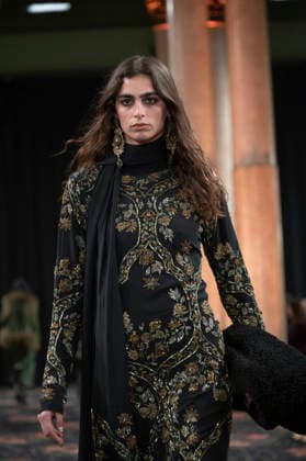 Johanna Ortiz - Mercedes-Benz Fashion Week Madrid A model walks the runway wearing a design by Johanna Ortiz during Mercedes-Benz Fashion Week de Madrid in IS Cervantes, 17 March 2026 Spain Madrid Spain Copyright: xAtilanoxGarciax xSOPAxImagesx photos09057