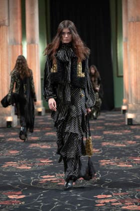 Johanna Ortiz - Mercedes-Benz Fashion Week Madrid A model walks the runway wearing a design by Johanna Ortiz during Mercedes-Benz Fashion Week de Madrid in IS Cervantes, 17 March 2026 Spain Madrid Spain Copyright: xAtilanoxGarciax xSOPAxImagesx photos09058