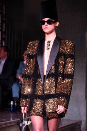 Juan Duyos - Mercedes-Benz Fashion Week Madrid A model walks the runway wearing a design by Juan Duyos during Mercedes-Benz Fashion Week de Madrid in IS Cervantes, 17 March 2026 Spain Madrid Spain Copyright: xAtilanoxGarciax xSOPAxImagesx photos08971