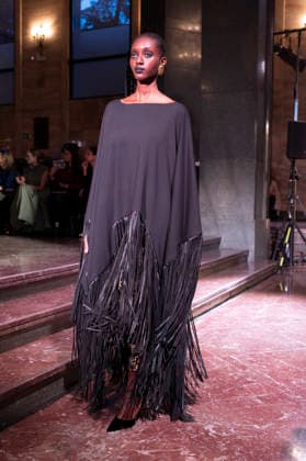 Juan Duyos - Mercedes-Benz Fashion Week Madrid A model walks the runway wearing a design by Juan Duyos during Mercedes-Benz Fashion Week de Madrid in IS Cervantes, 17 March 2026 Spain Madrid Spain Copyright: xAtilanoxGarciax xSOPAxImagesx photos08973