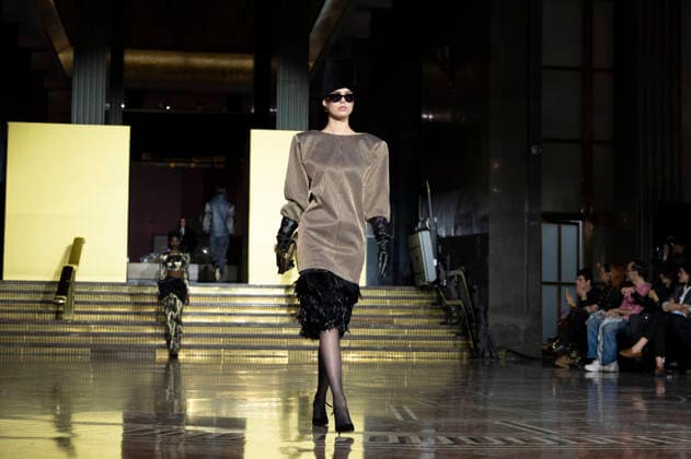 Juan Duyos - Mercedes-Benz Fashion Week Madrid A model walks the runway wearing a design by Juan Duyos during Mercedes-Benz Fashion Week de Madrid in IS Cervantes, 17 March 2026 Spain Madrid Spain Copyright: xAtilanoxGarciax xSOPAxImagesx photos08979