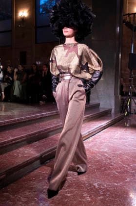 Juan Duyos - Mercedes-Benz Fashion Week Madrid A model walks the runway wearing a design by Juan Duyos during Mercedes-Benz Fashion Week de Madrid in IS Cervantes, 17 March 2026 Spain Madrid Spain Copyright: xAtilanoxGarciax xSOPAxImagesx photos08980