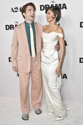 Robert Pattinson, Zendaya at arrivals for THE DRAMA Premiere, Directors Guild of America DGA Theater Complex, Los Angeles, CA, March 17, 2026. Photo By: Elizabeth Goodenough Everett Collection THE DRAMA Premiere PUBLICATIONXNOTxINxCANxCHNxFRAxITAxJPNxNORxPOLxRUSxESPxUKxUSA