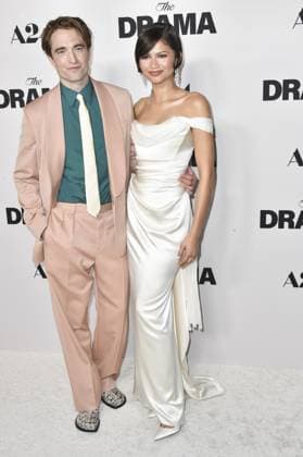 Robert Pattinson, Zendaya at arrivals for THE DRAMA Premiere, Directors Guild of America DGA Theater Complex, Los Angeles, CA, March 17, 2026. Photo By: Elizabeth Goodenough Everett Collection THE DRAMA Premiere PUBLICATIONXNOTxINxCANxCHNxFRAxITAxJPNxNORxPOLxRUSxESPxUKxUSA