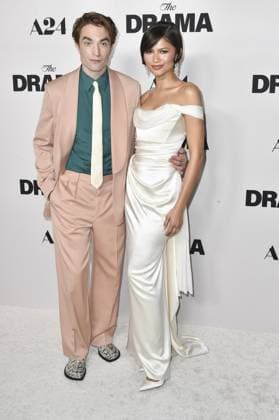 Robert Pattinson, Zendaya at arrivals for THE DRAMA Premiere, Directors Guild of America DGA Theater Complex, Los Angeles, CA, March 17, 2026. Photo By: Elizabeth Goodenough Everett Collection THE DRAMA Premiere PUBLICATIONXNOTxINxCANxCHNxFRAxITAxJPNxNORxPOLxRUSxESPxUKxUSA