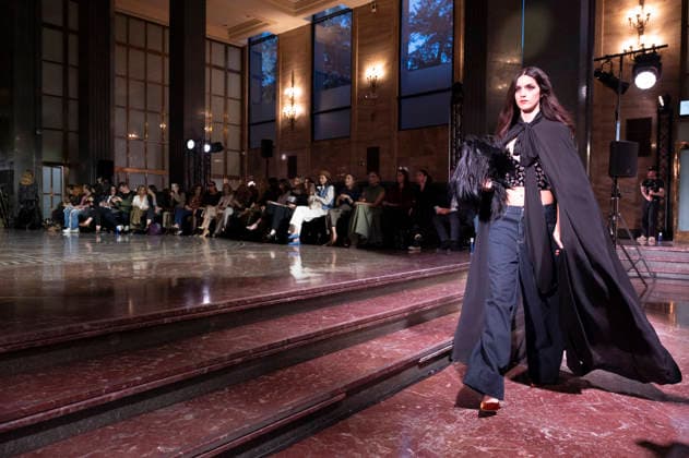 Juan Duyos - Mercedes-Benz Fashion Week Madrid A model walks the runway wearing a design by Juan Duyos during Mercedes-Benz Fashion Week de Madrid in IS Cervantes, 17 March 2026 Spain Madrid Spain Copyright: xAtilanoxGarciax xSOPAxImagesx photos08989