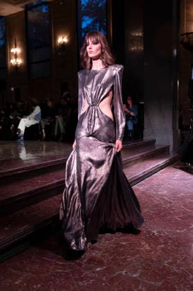 Juan Duyos - Mercedes-Benz Fashion Week Madrid A model walks the runway wearing a design by Juan Duyos during Mercedes-Benz Fashion Week de Madrid in IS Cervantes, 17 March 2026 Spain Madrid Spain Copyright: xAtilanoxGarciax xSOPAxImagesx photos08994