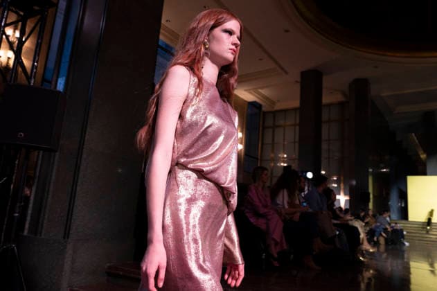 Juan Duyos - Mercedes-Benz Fashion Week Madrid A model walks the runway wearing a design by Juan Duyos during Mercedes-Benz Fashion Week de Madrid in IS Cervantes, 17 March 2026 Spain Madrid Spain Copyright: xAtilanoxGarciax xSOPAxImagesx photos08999