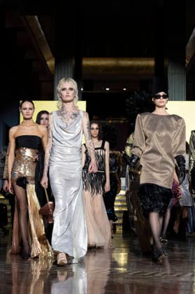 Juan Duyos - Mercedes-Benz Fashion Week Madrid A model walks the runway wearing a design by Juan Duyos during Mercedes-Benz Fashion Week de Madrid in IS Cervantes, 17 March 2026 Spain Madrid Spain Copyright: xAtilanoxGarciax xSOPAxImagesx photos09013