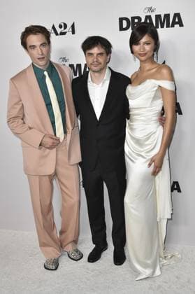 Robert Pattinson, Kristoffer Borgli, Zendaya at arrivals for THE DRAMA Premiere, Directors Guild of America DGA Theater Complex, Los Angeles, CA, March 17, 2026. Photo By: Elizabeth Goodenough Everett Collection THE DRAMA Premiere PUBLICATIONXNOTxINxCANxCHNxFRAxITAxJPNxNORxPOLxRUSxESPxUKxUSA