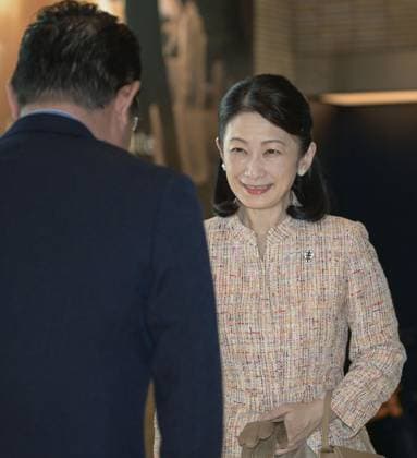 Japan Crown Princess Kiko Japanese Crown Princess Kiko arrives at the venue of the Japan Anti-Tuberculosis Association s national convention in Matsuyama, Ehime Prefecture, western Japan, on March 17, 2026.  A14AA0005395218P