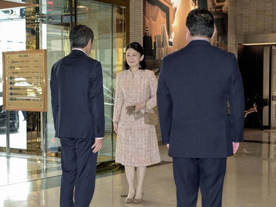 Japan Crown Princess Kiko Japanese Crown Princess Kiko arrives at the venue of the Japan Anti-Tuberculosis Association s national convention in Matsuyama, Ehime Prefecture, western Japan, on March 17, 2026.  A14AA0005395219P