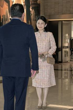 Japan Crown Princess Kiko Japanese Crown Princess Kiko arrives at the venue of the Japan Anti-Tuberculosis Association s national convention in Matsuyama, Ehime Prefecture, western Japan, on March 17, 2026.  A14AA0005395220P