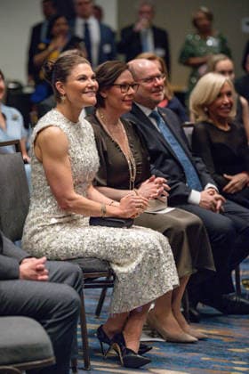 March 17, 2026, Houston, Texas, USA: H.R.H. CROWN PRINCESS VICTORIA OF SWEDEN attend a gala reception at The Westin Galleria Houston in Houston, Texas, on March 17, 2026. Houston USA  - ZUMAp213 20260317_znp_p213_012 Copyright: xLynnxPenningtonx