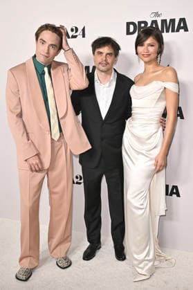 Robert Pattinson, Kristoffer Borgli and Zendaya at the premiere of the movie The Drama The Drama Again at DGA Theater Complex Los Angeles, 17 03 206 Foto:xD.xStarbuckx xFuturexImagex drama_6462