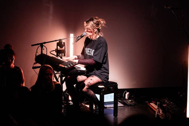 Lydmor live in Copenhagen, Denmark Copenhagen, Denmark. 17th, March 2026. The Danish singer, songwriter and musician Lydmor performs a live concert at Bremen in Copenhagen. The concert was after the screening of the documentary film Jenny - A Portrait of the Artist Lydmor as part of the documentary festival CPH DOX 2026 in Copenhagen. Danmark, Kobenhavn  Copyright: xGonzalesxPhoto ErlingxBrodersenx