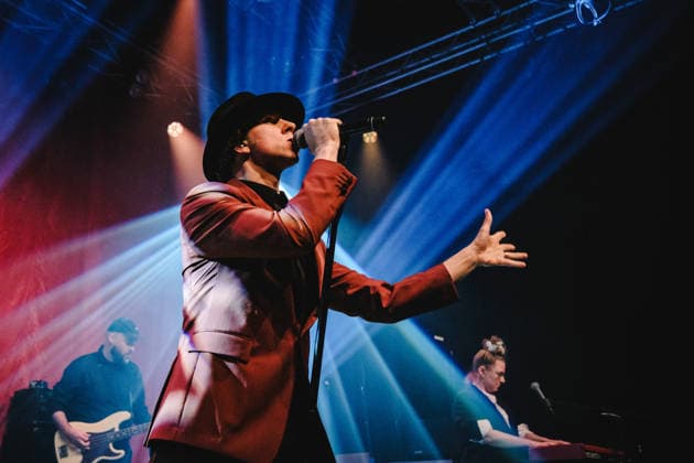 Maximo Park live in Solothurn, Switzerland Solothurn, Switzerland. 16th, March 2026. The English rock band Maximo Park performs a live concert at Kofmehl in Solothurn. Here vocalist Paul Smith is seen live on stage. Switzerland, Solothurn  Copyright: xGonzalesxPhoto TilmanxJentzschx
